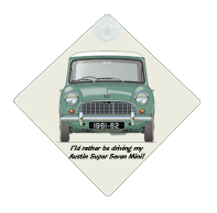 Austin Super Seven 1961-62 Car Window Hanging Sign